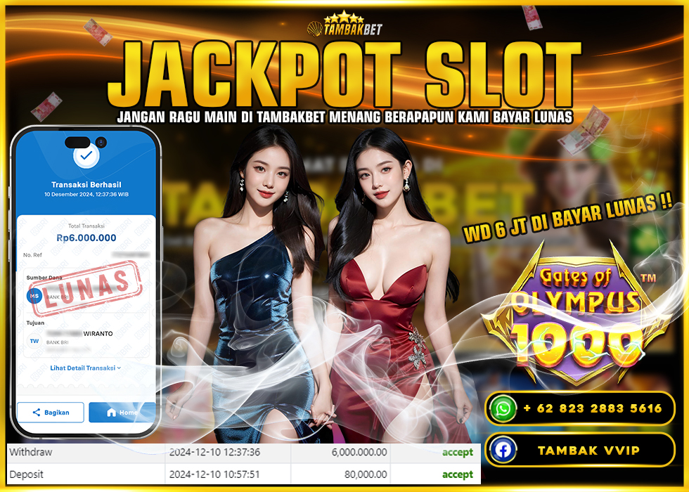 BUKTI JACKPOT SLOT GATES OF OLYMPUS 1000 TAMBAKBET